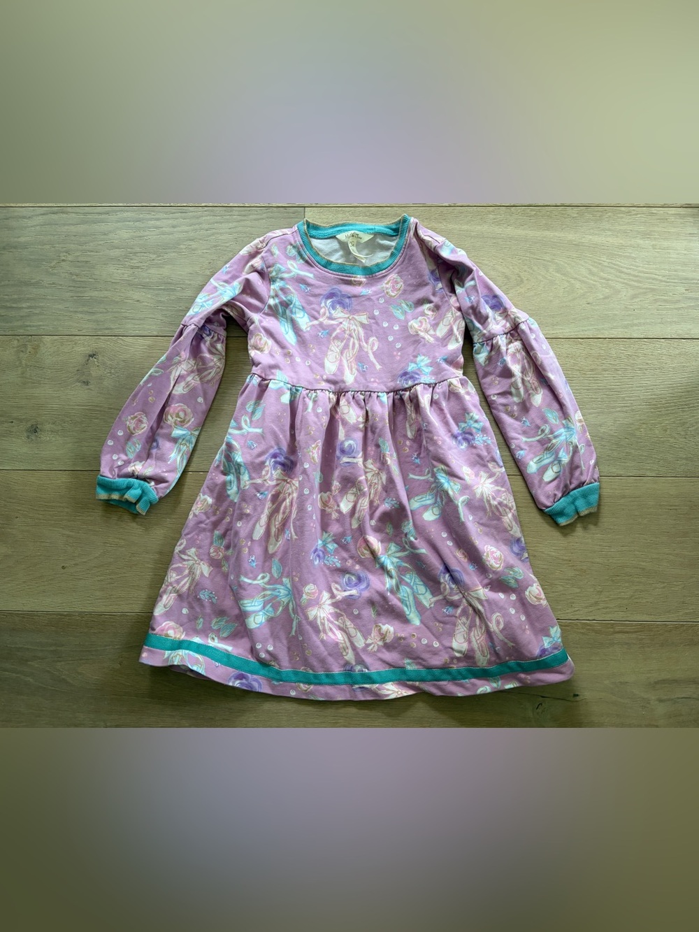 Matilda Jane ballet sparkly twirl dress long sleeve cotton blend - size 8